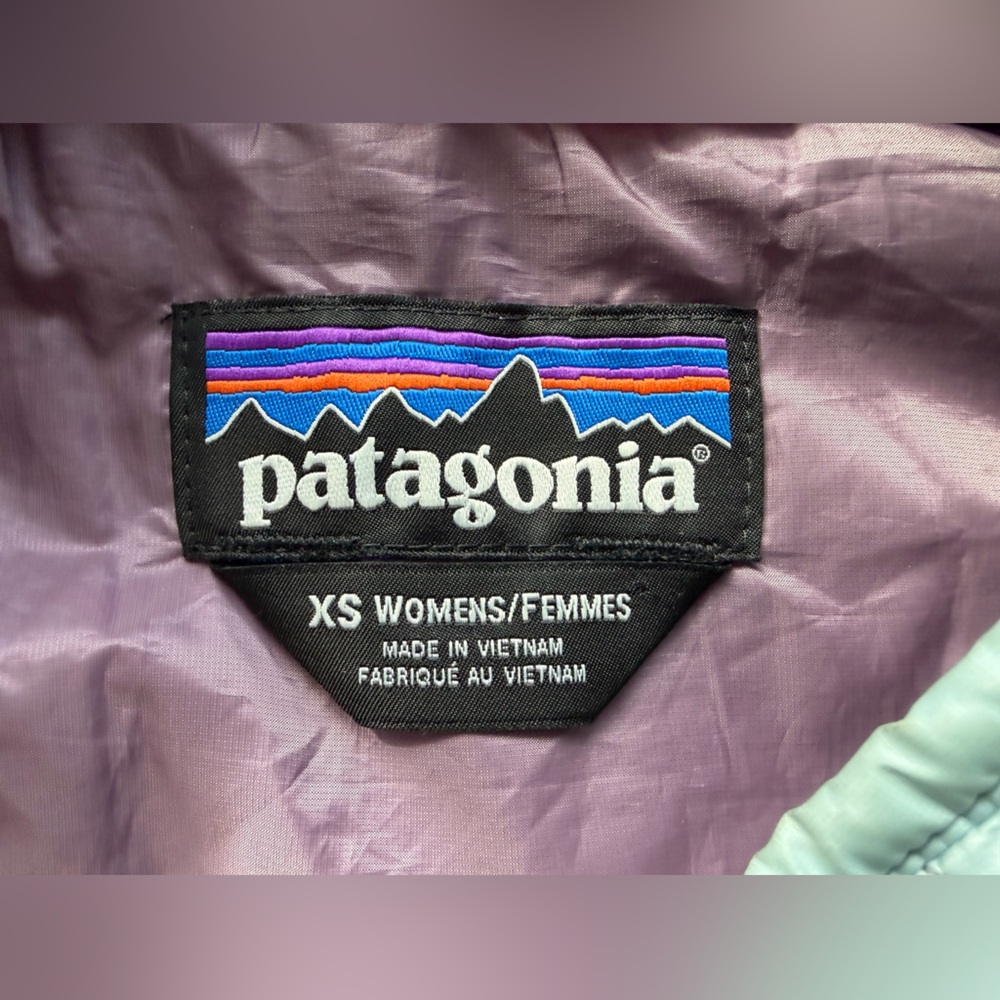 Patagonia Nano Puff Vest Light Blue XS Smirnoff Ice Vodka Corporate Logo - Picture 3 of 10